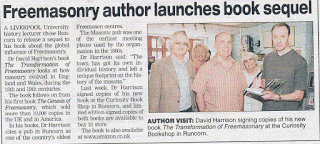 Book signing – The Transformation of Freemasonry